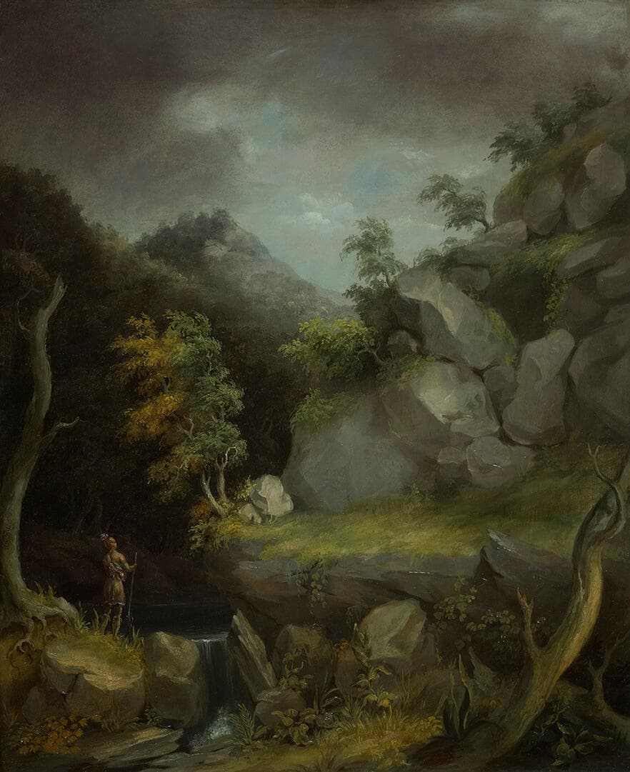 Landscape with Indian