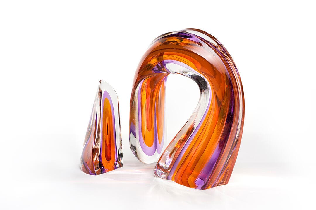 Purple/Amber Sliced Descending Form