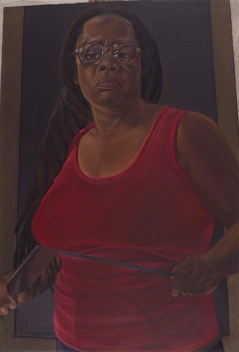 Self Portrait in a Red Shirt