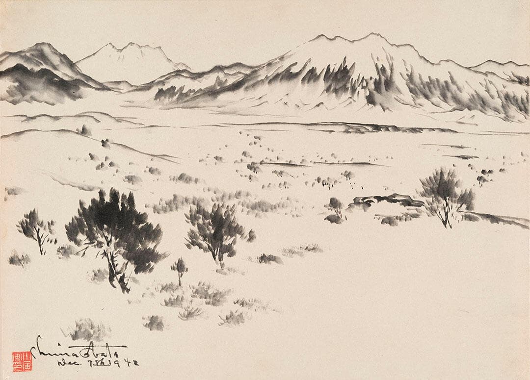 Landscape with Snow Capped Mountains, Near Topaz