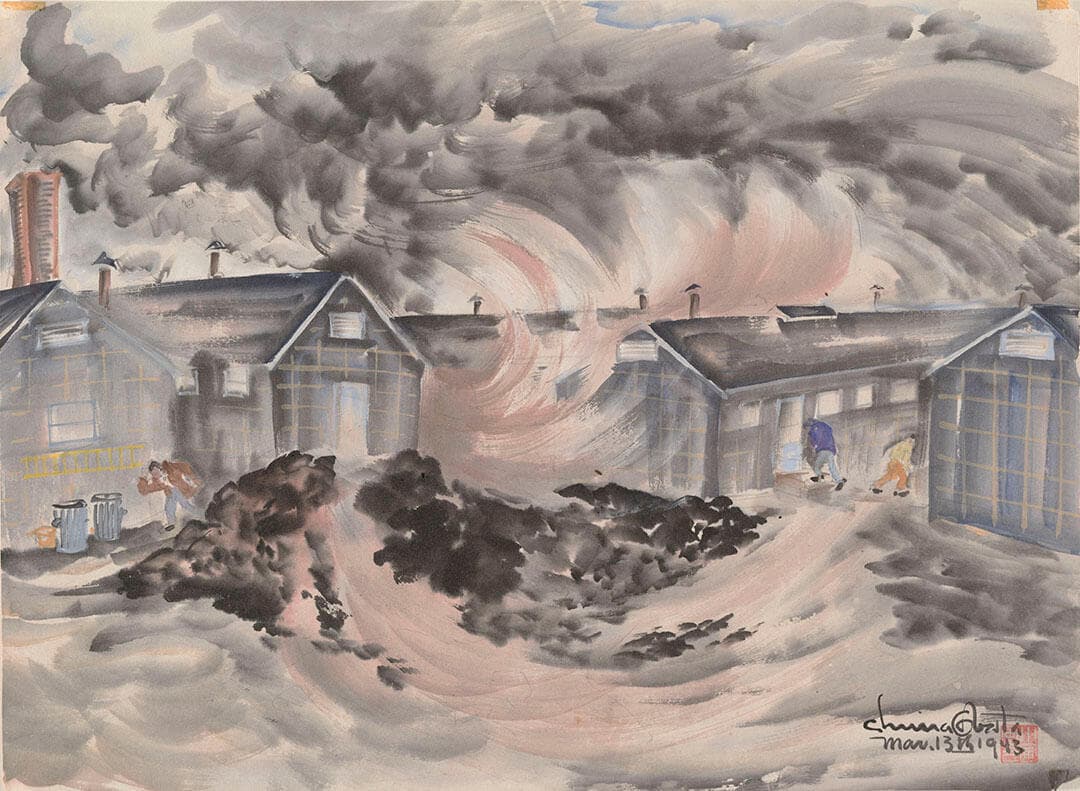 Dust Storm, Topaz Relocation Center