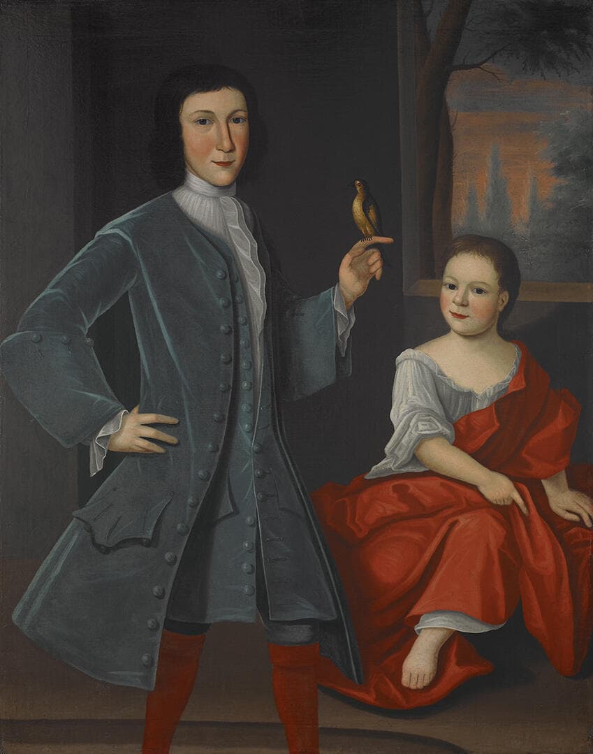 Franks Children with Bird