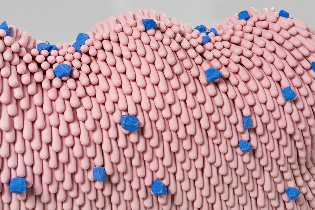 Squishy Dust Furry with Blue Rocks (Watermelon)