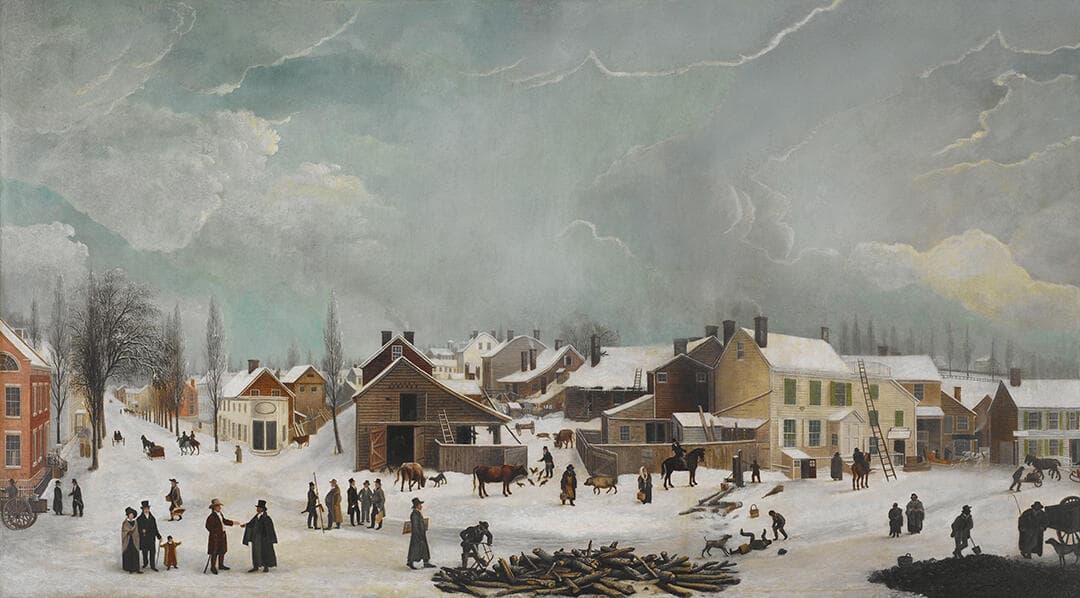 Winter Scene in Brooklyn